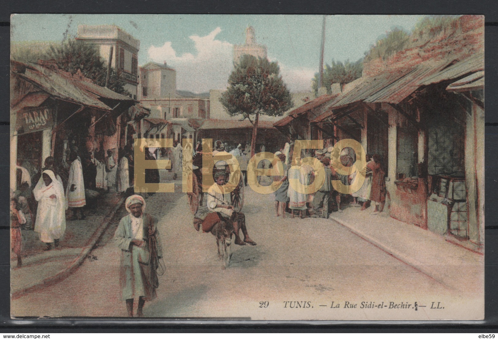 Tunis, La Rue Sidi-el-Beckir, écrite - Tunisia