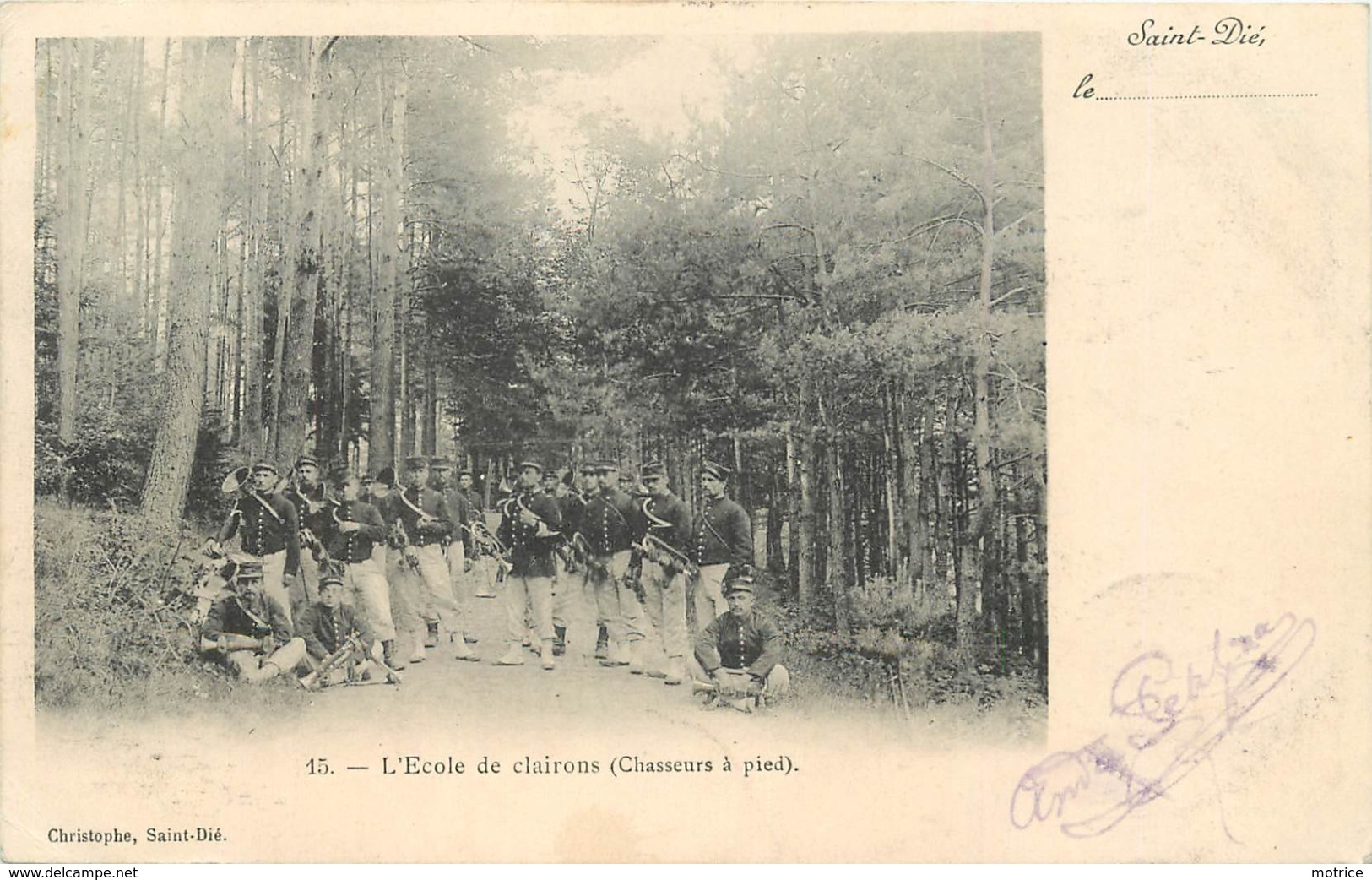 SAINT DIE - école De Clairons (chasseurs à Pied). - Saint Die