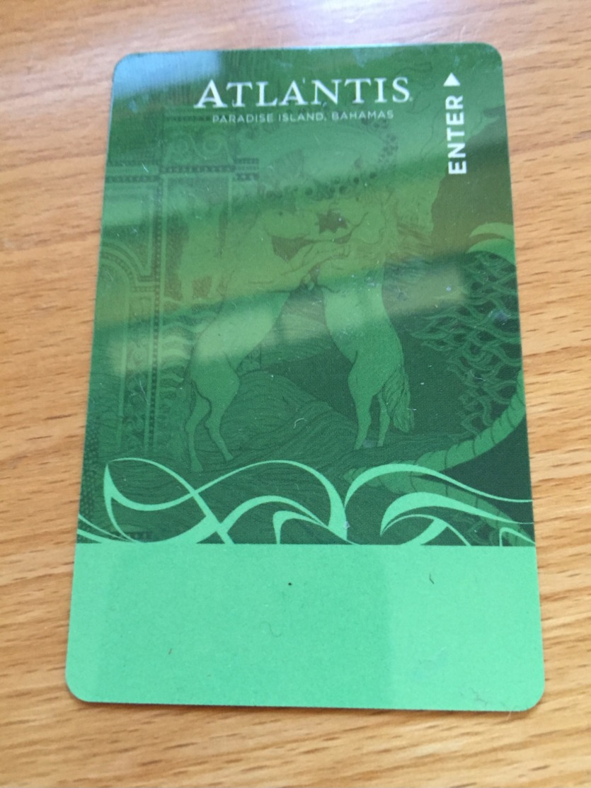 Hotelkarte Room Key Keycard Clef De Hotel Tarjeta Hotel ATLANTIS NASSAU BAHAMAS - Ohne Zuordnung