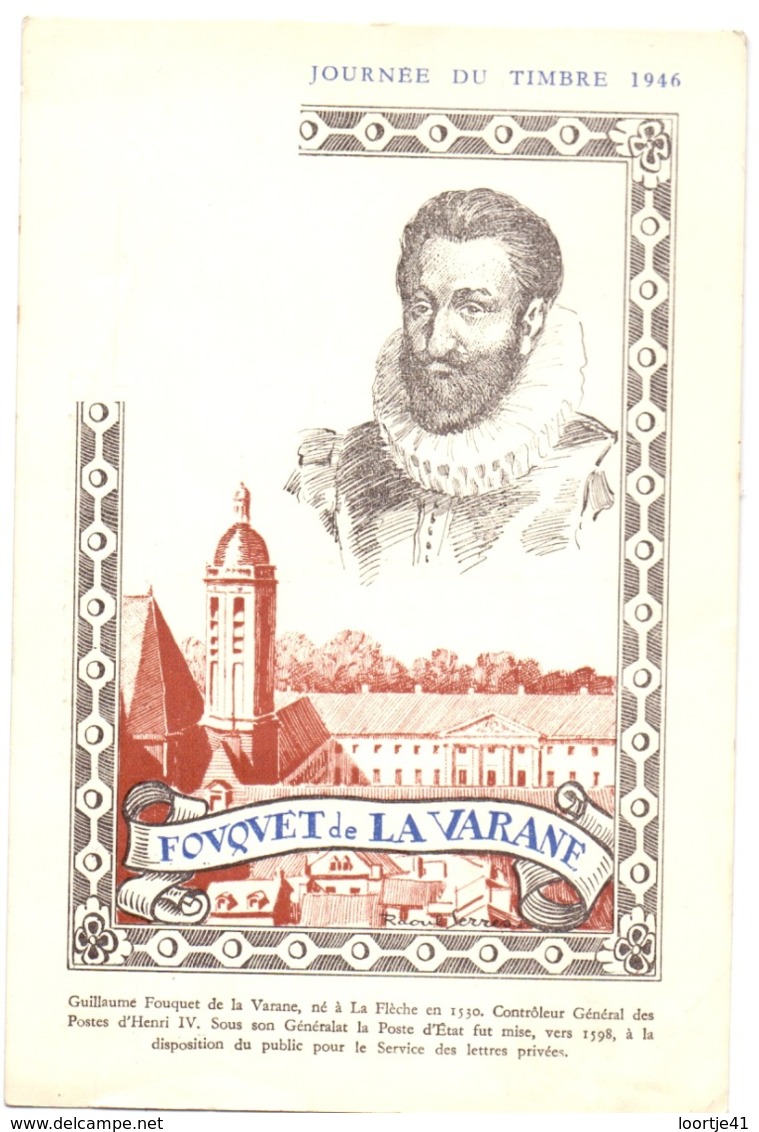 CP - Fouquet De La Varane - Illustr Raoul Serres - Personnages Historiques
