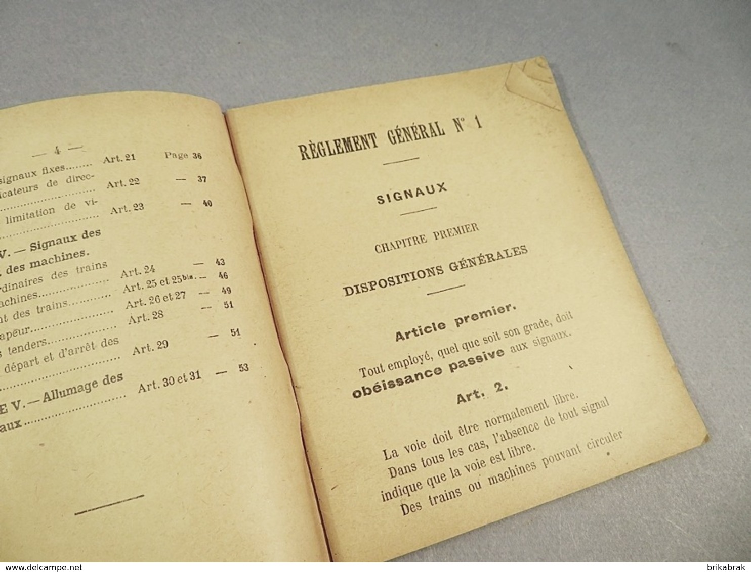 ~ LIVRET REGLEMENT GENERAL CHEMINS DE FER DE L'OUEST - Train Sncf - Altri Apparecchi