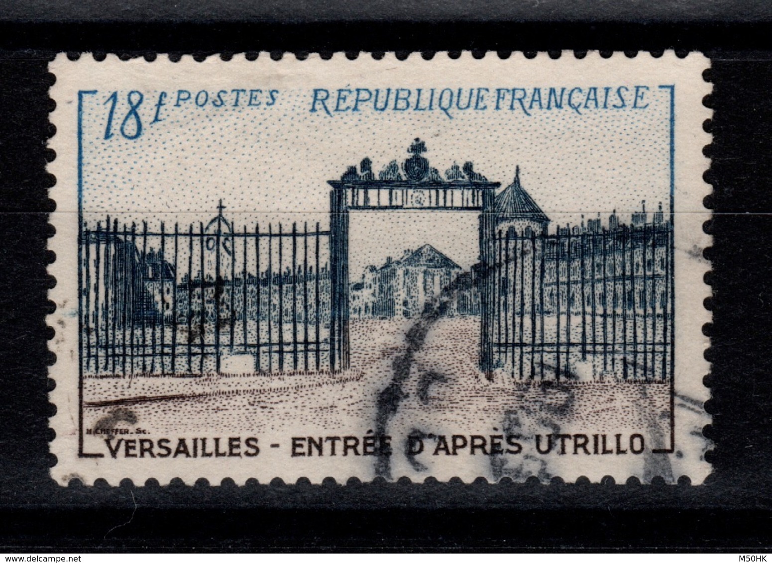 YV 988 Oblitere Versailles Cote 7,50 Euros - Oblitérés