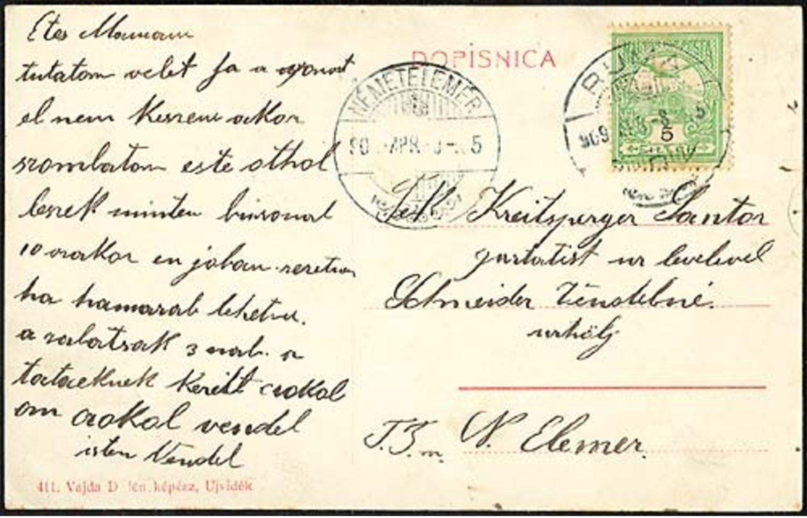 Serbia Vojvodina Old Postcard VRDNIK Royal Coal Mine Posted 1909 From Ruma - Serbia