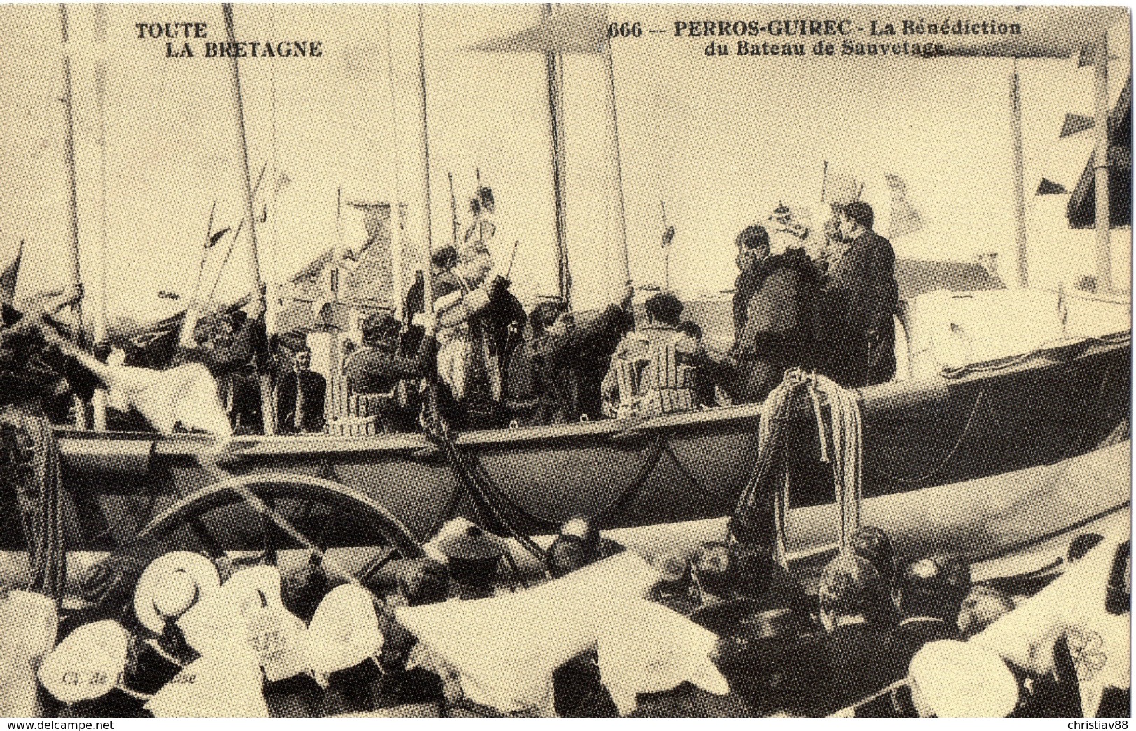 PERROS GUIREC - La Benediction Du Bateau De Sauvetage - Ré-édition Cecodi (2) - Perros-Guirec