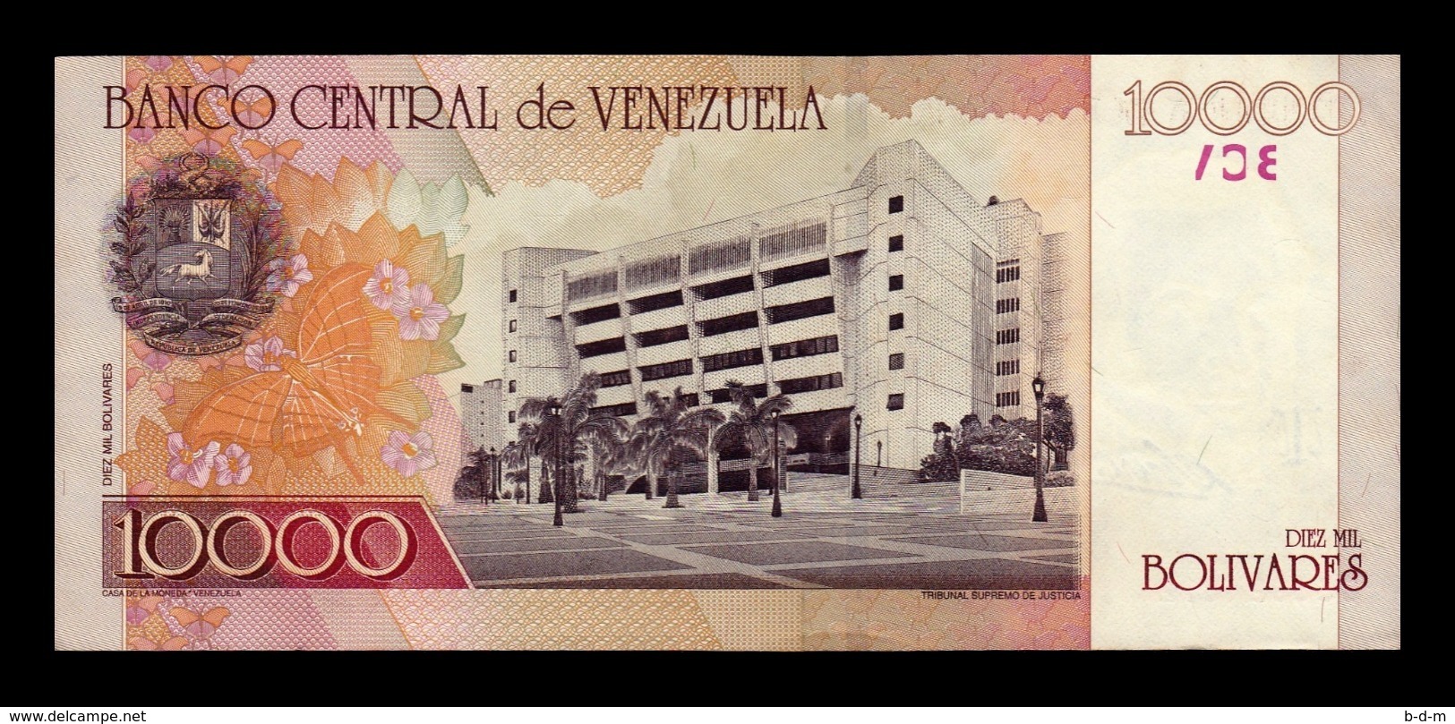 Venezuela 10000 Bolívares 2002 Pick 85c EBC XF - Venezuela