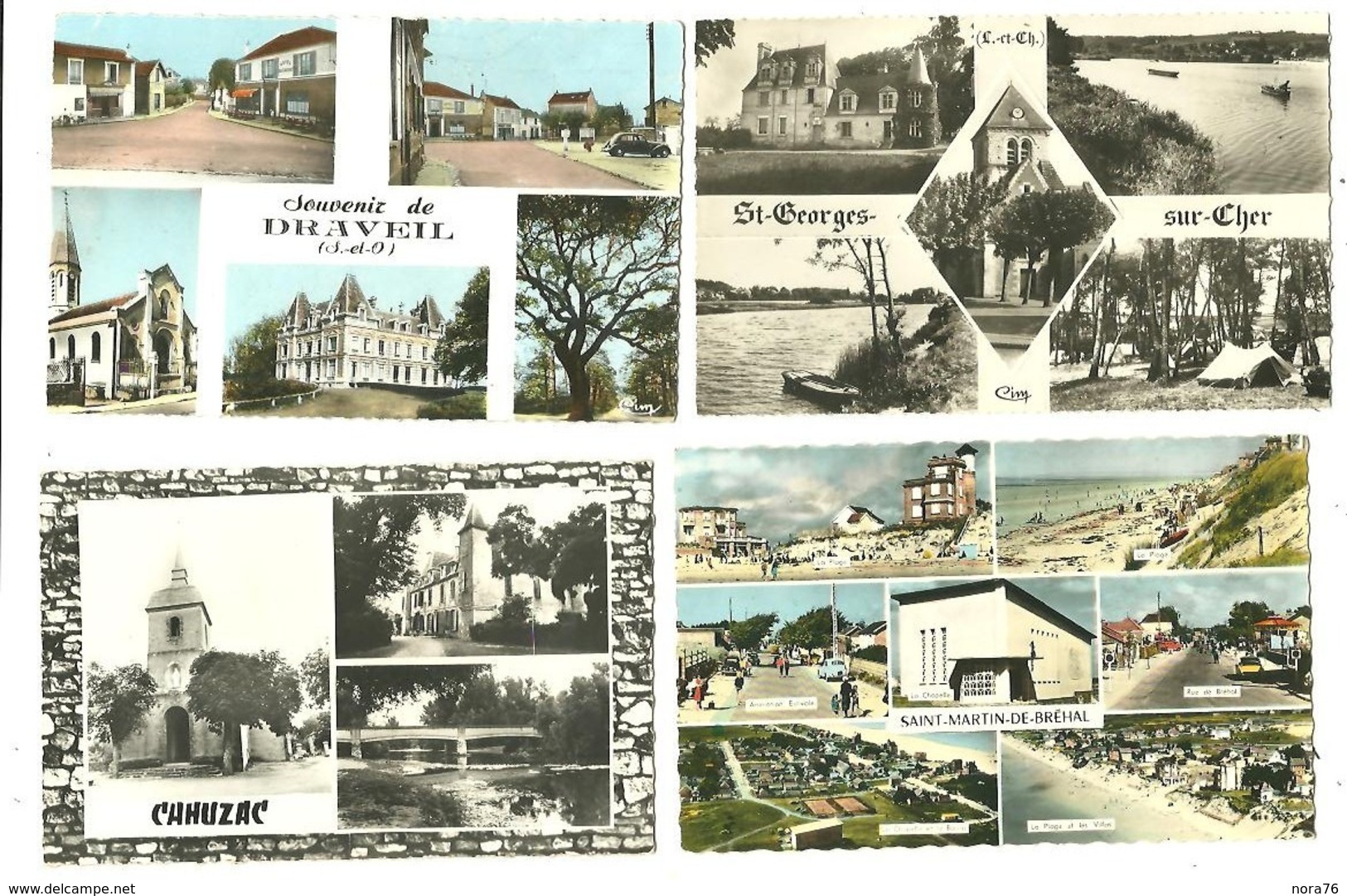 Lot 12 CPSM (14x 8,5)  Multivues France    Petites Villes (voir Scans) - 5 - 99 Cartes