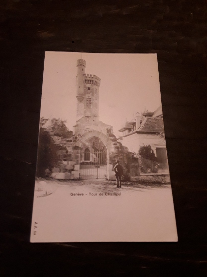 Cartolina Postale 1900, Genève, Tour De Champel - Genève