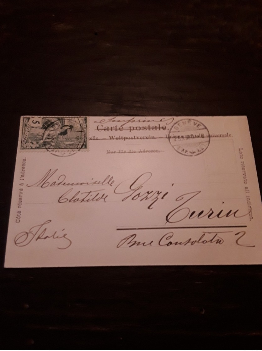 Cartolina Postale 1900, Genève, Tour De Champel - Genève