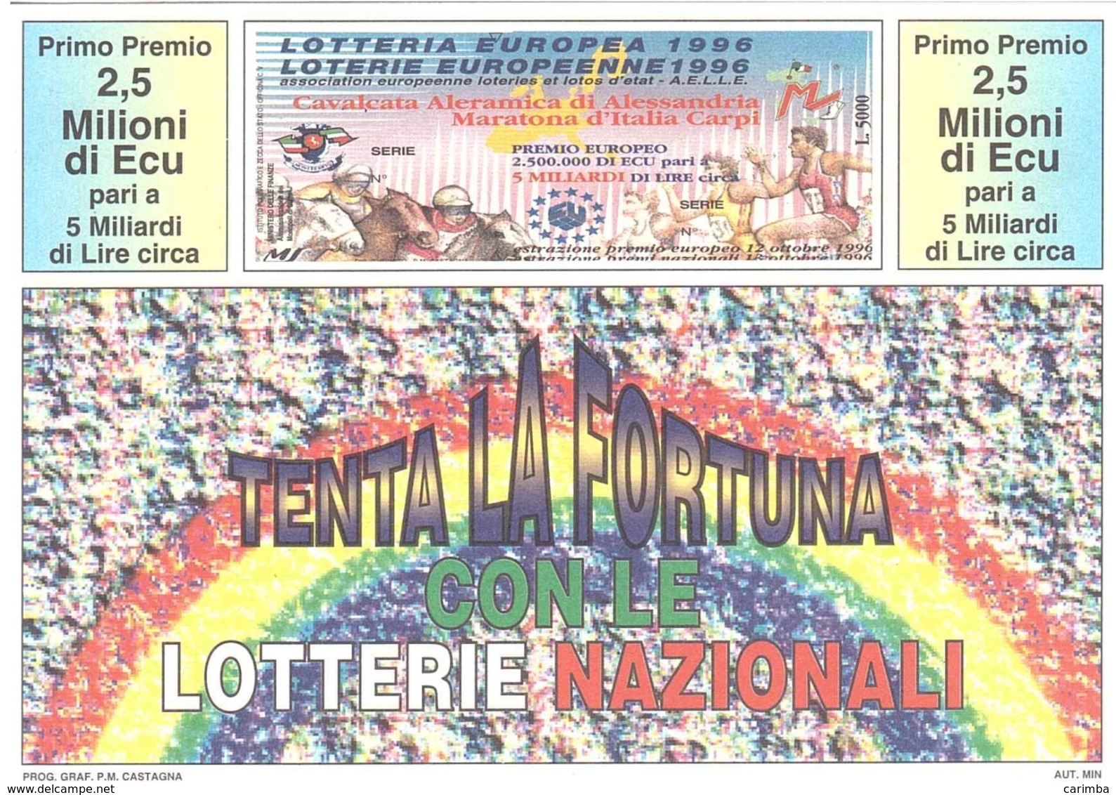 1994 £750 NATALE SU CARTOLINA LOTTERIE NAZIONALI - Pubblicitari