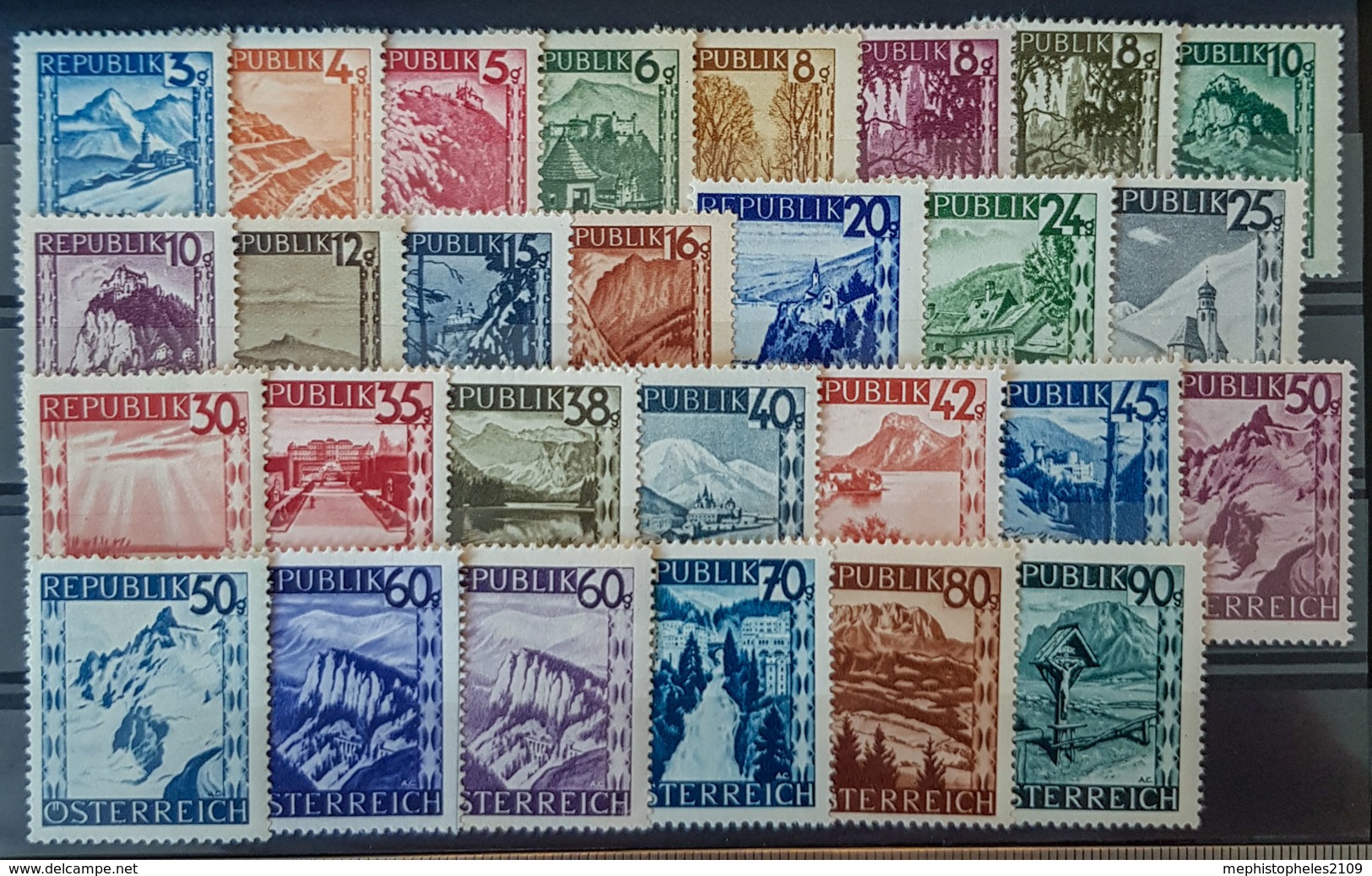 AUSTRIA - MNH - ANK 738-766 (without 754!) - Unused Stamps