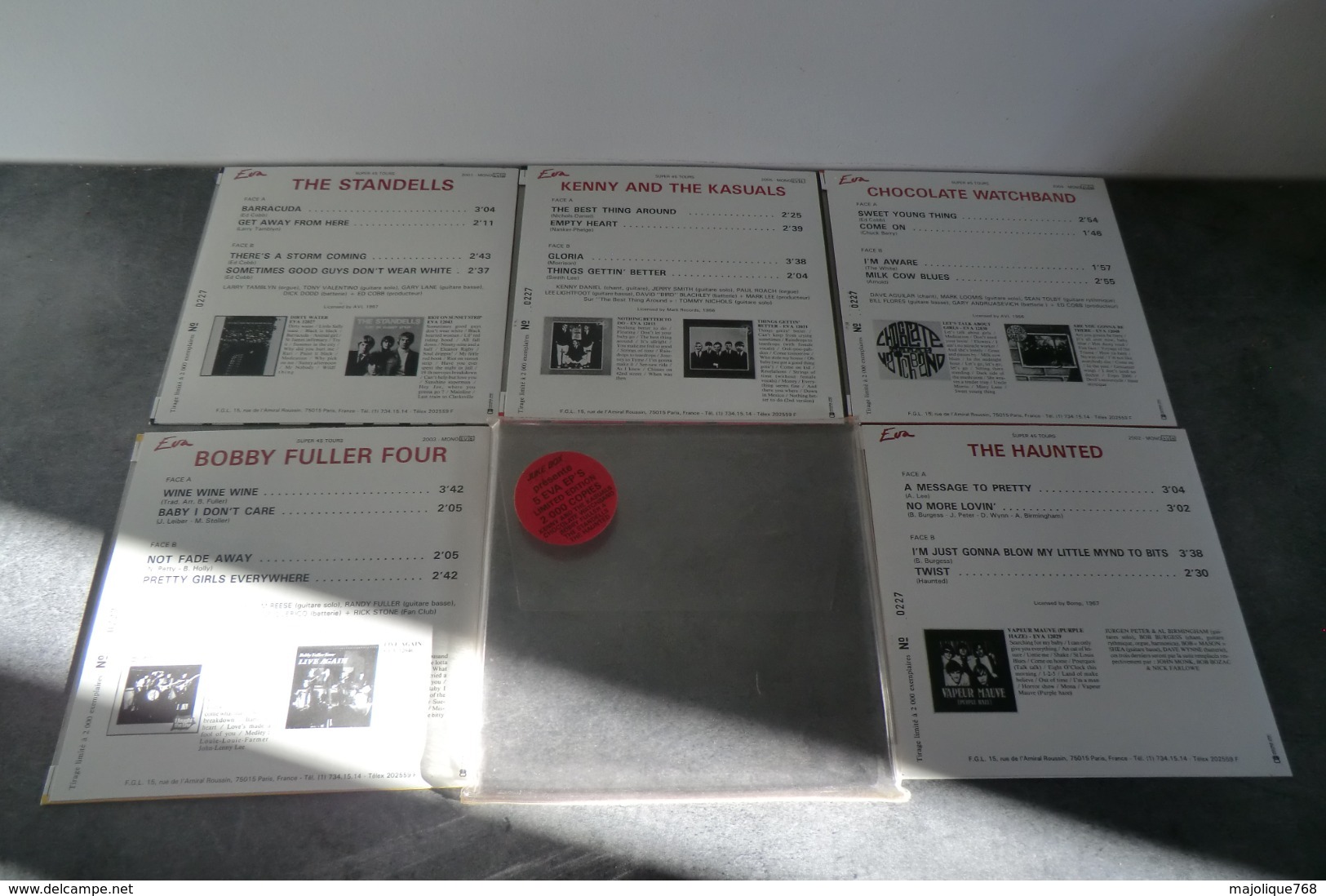 Juke Box présente 5 EVA EP'S limited edition 2000 copies N°0227 - the standells - chocolate Watchband