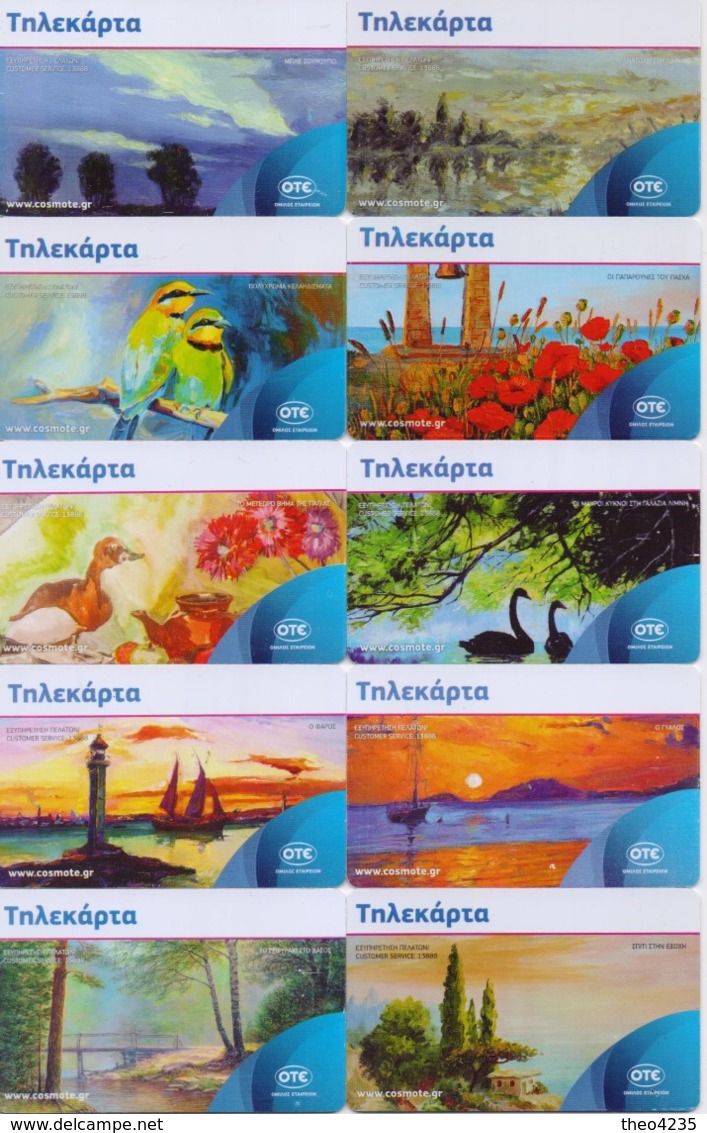 GREECE PHONECARDS/OFFER!! COMPLETE YEAR 2018 OF 4 Euro PHONECARDS(12pcs)-USED(not Include The RANCH Phonecard) - Griekenland