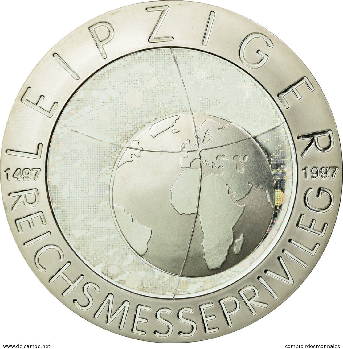 Allemagne, Médaille, 500 Jahre Kaiserliches Reichmesseprivileg, Leipzig, 1997 - Autres & Non Classés