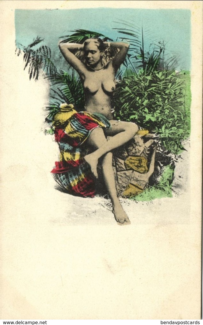 Ceylon, Beautiful Native Nude Woman (1910s) Postcard - Sri Lanka (Ceylon)