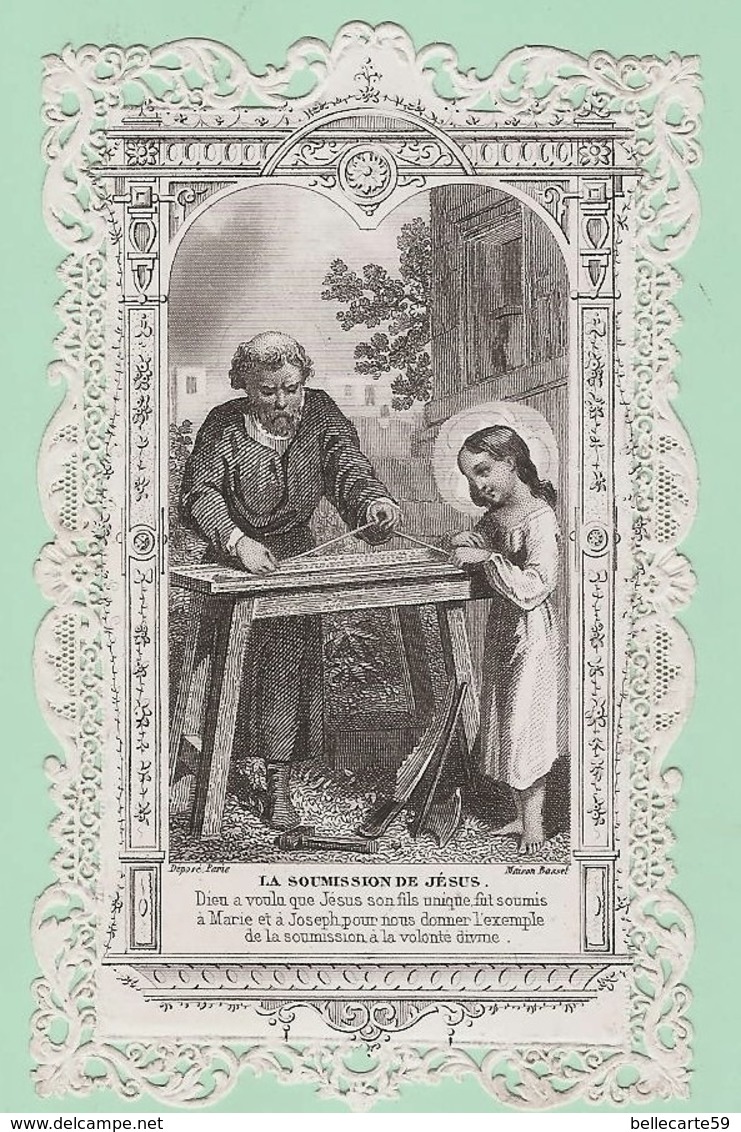 Image Pieuse Dentelle - Canivet - Maison BASSET Paris LA SOUMISSION DE JESUS - Images Religieuses
