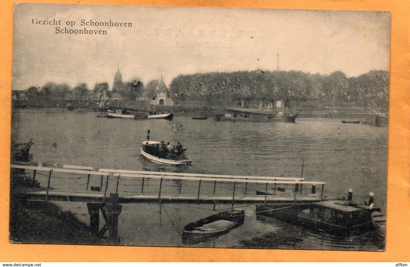 Schoonhoven Netherlands 1908 Postcard - Schoonhoven