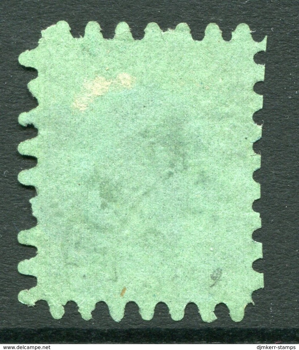 FINLAND 1867 8 P.. Black/green Roulette II, Used. Michel 6Bx - Gebruikt