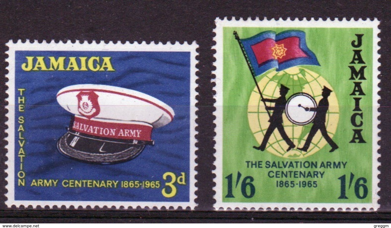 Jamaica 1965 Set Of Stamps Celebrating The Centenary Of The Salvation Army. - Jamaica (1962-...)