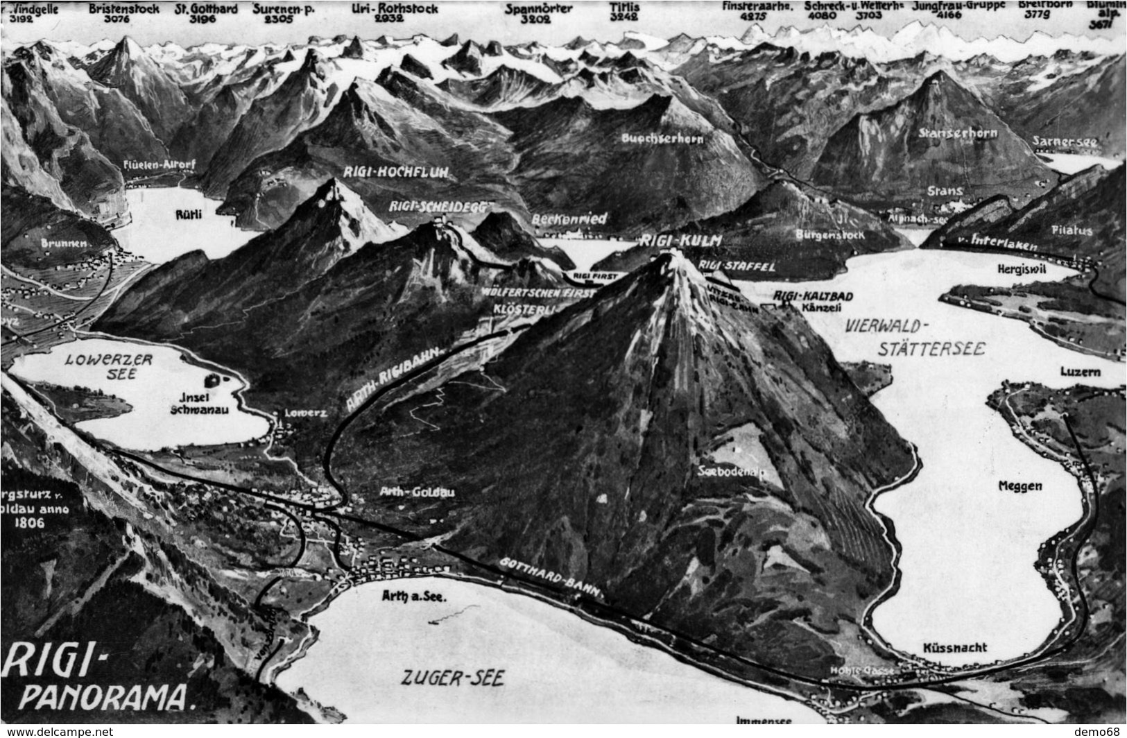 Rigi  Suisse Schweiz Svizzera  Panorama - Autres & Non Classés