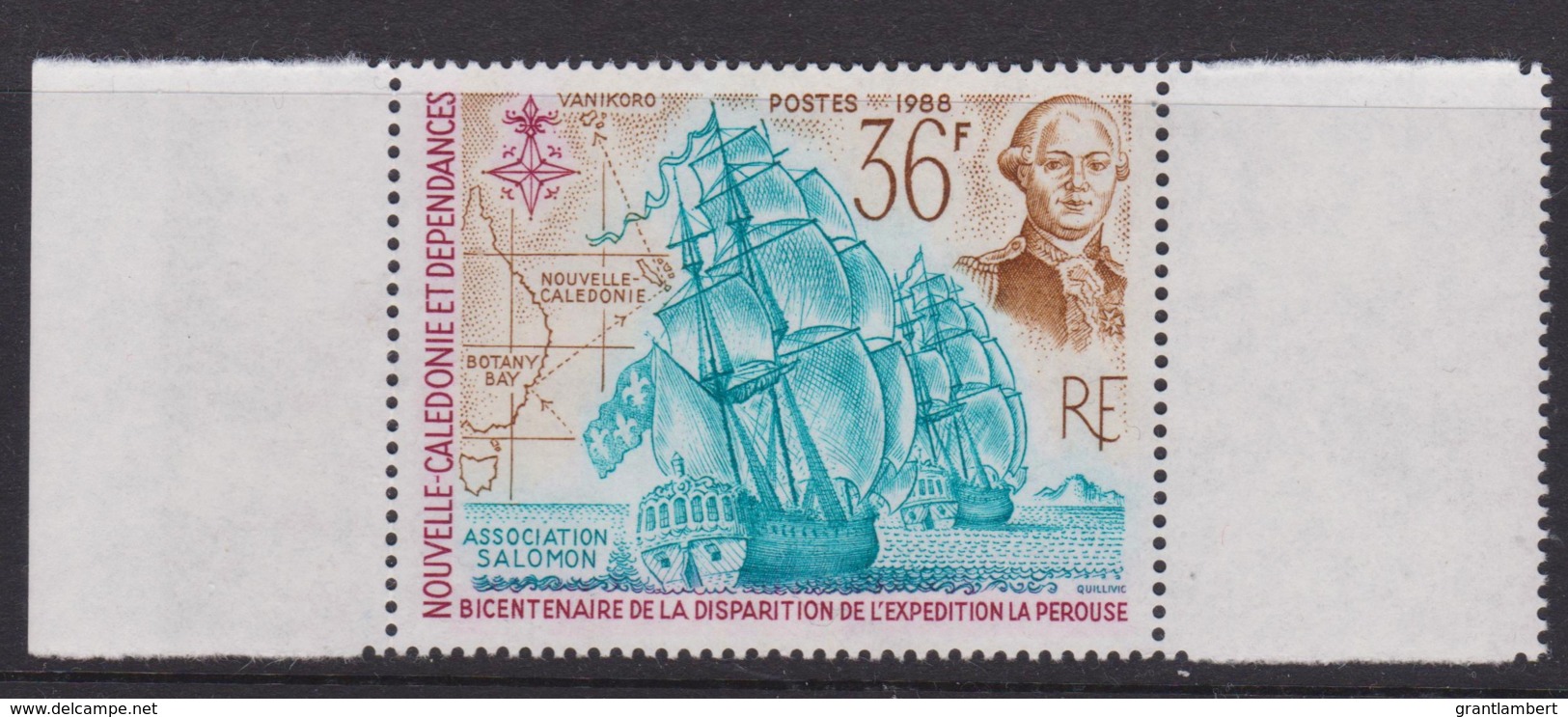 New Caledonia 1988 La Perouse's Expedition Disappearance MNH  SG 823 - Nuovi