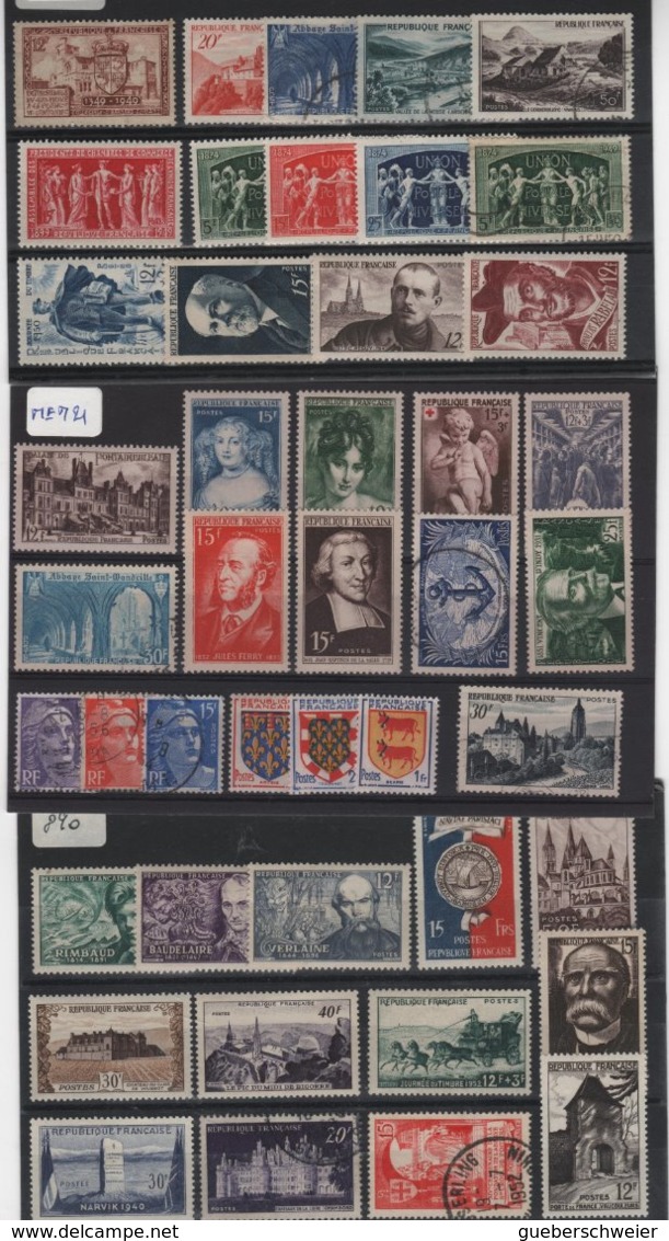 Carton avec + de 3 kgs de Timbres, lettres, entiers postaux, aérogrammes, et beau lot de timbres de France neufs**/* obl