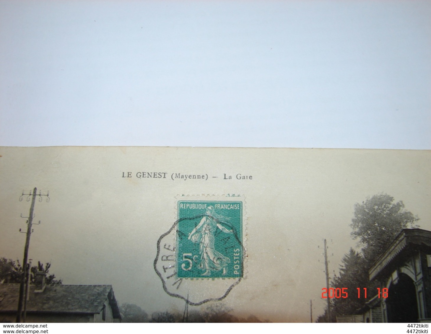 C.P.A.- Le Genest (53) - La Gare - 1916 - SUP (Z85) - Le Genest Saint Isle