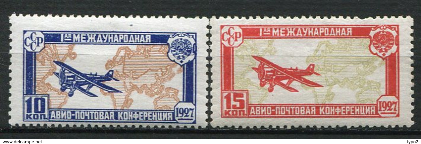 RUSSIE -  Yv N° 18,19    *  Cobgrès La Haye   Cote  35  Euro BE   2 Scans - Ungebraucht