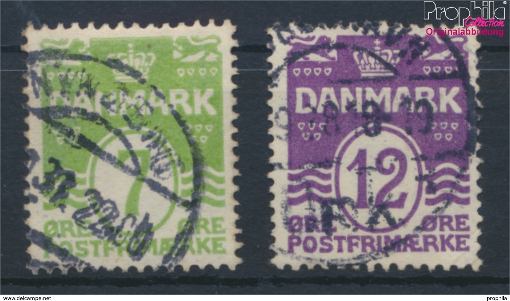 Dänemark 166-167 (kompl.Ausg.) Gestempelt 1926 Wellenlinien (9341627 - Gebraucht