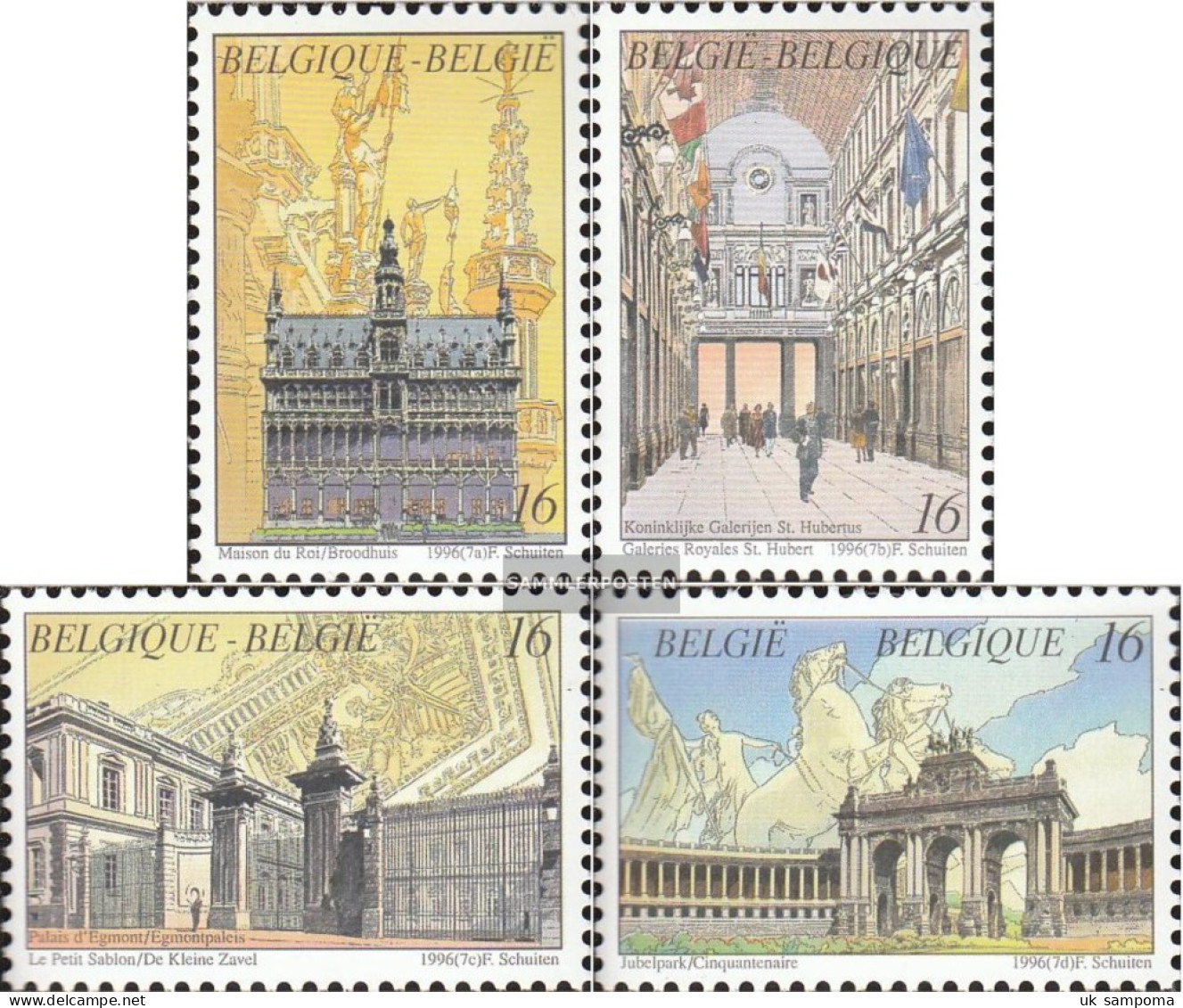 Belgium 2694-2697 (complete Issue) Unmounted Mint / Never Hinged 1996 Brussels, Heart Europe - Unused Stamps