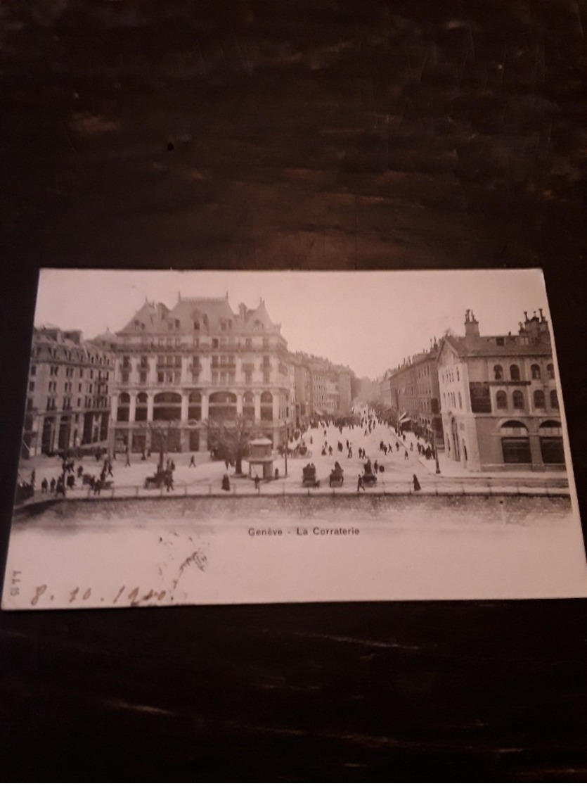 Cartolina Postale 1900, Genève, La Corraterie - Genève