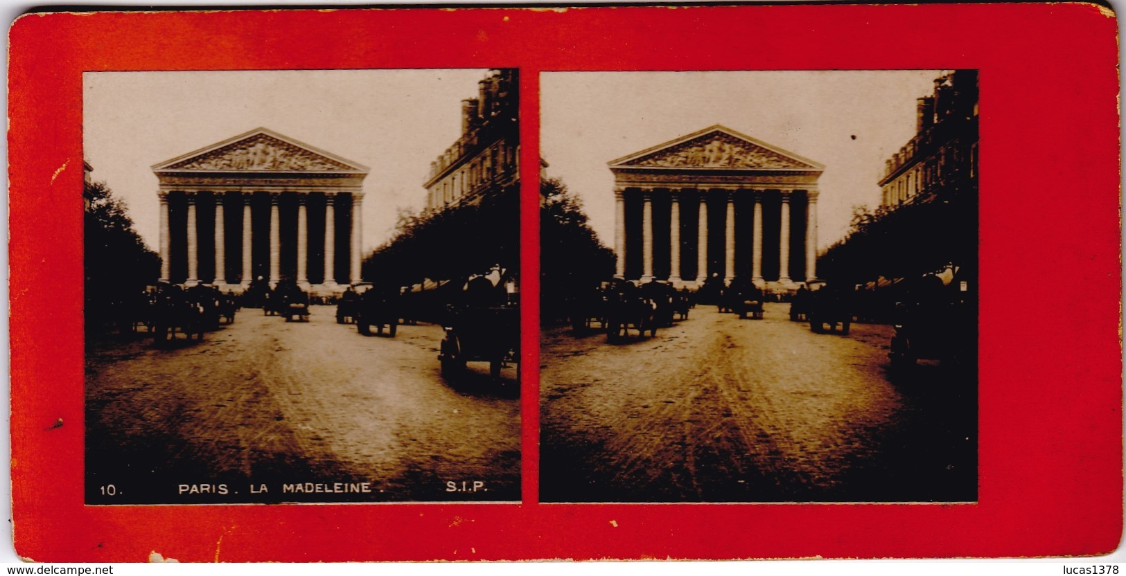 PHOTO  STEREOSCOPIQUE / PARIS / LA MADELEINE - Photos Stéréoscopiques