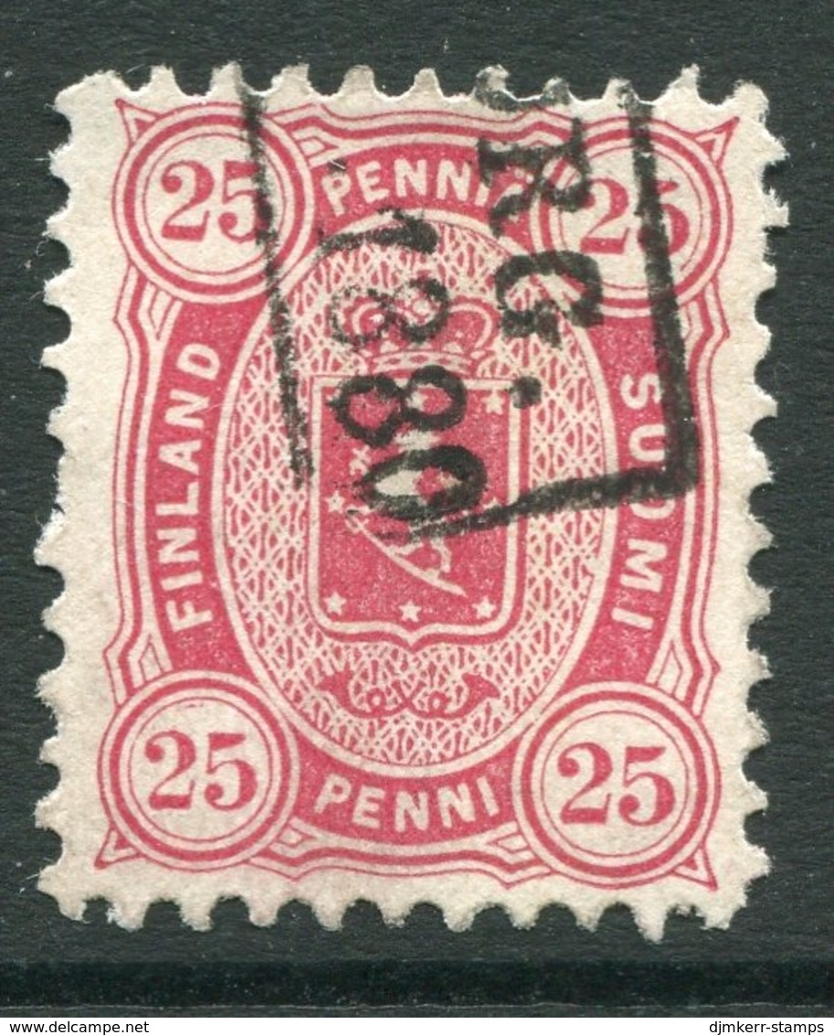 FINLAND 1879  25 P. Perforated 11 On Medium Paper Used.  Michel 17 Aya - Used Stamps