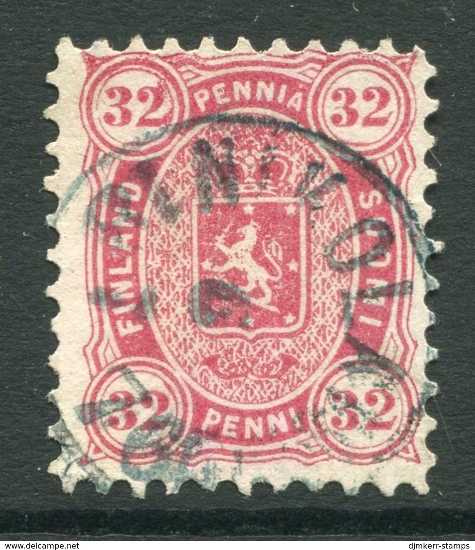 FINLAND 1875  32 P. Perforated 11 On Thin Paper Used.  Michel 18 Ax - Used Stamps