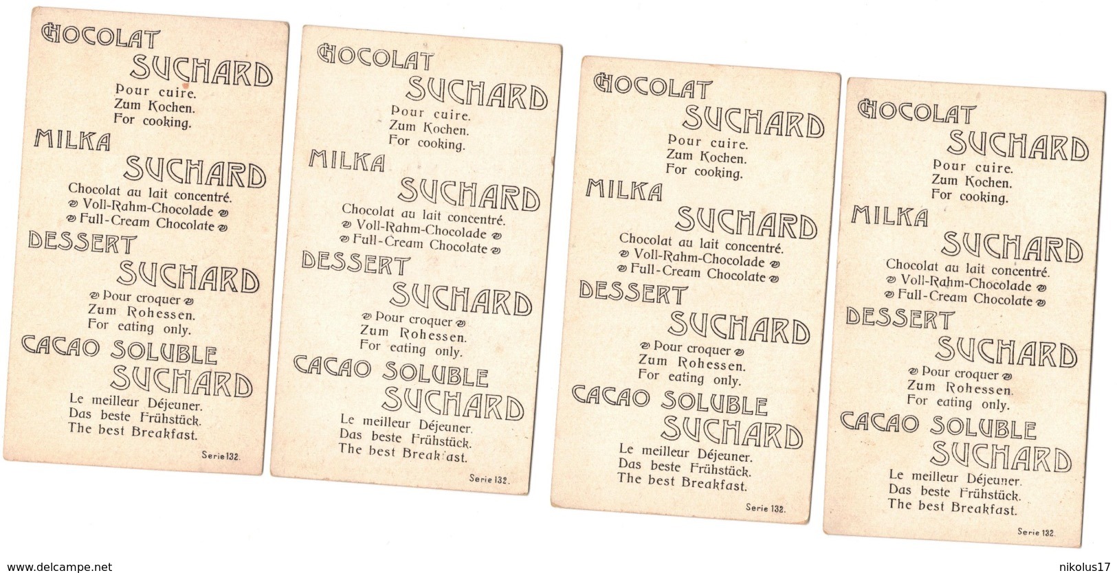 10 Chromos Différentes De Suchard - Suchard