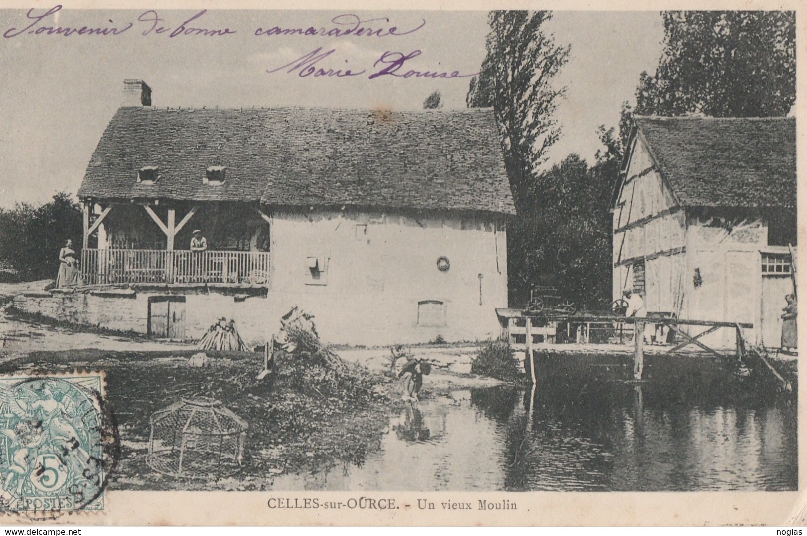 CELLES SUR OURCE - UN VIEUX MOULIN - TRES BELLE CARTE - PRECURSEUR - PEU COURANTE - ANIMEE - 2 SCANNS - TOP !!! - Other & Unclassified