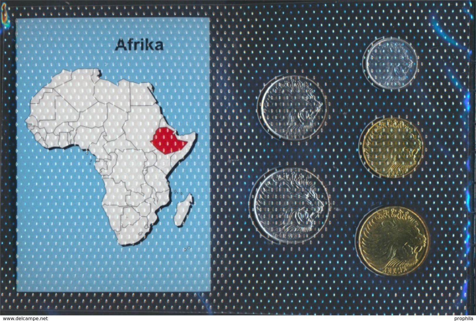 Äthiopien 1977 Stempelglanz Kursmünzen Stgl./unzirkuliert 1977 1 Santim Bis 50 Santim (9030265 - Etiopia