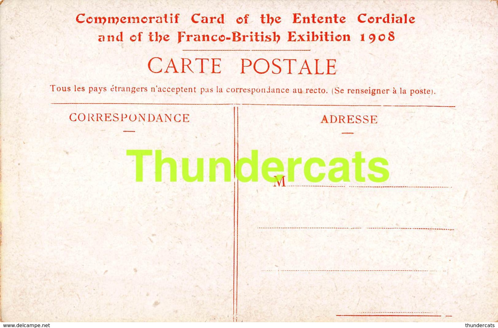 CPA FRANCO BRITISH EXHIBITION VERS LA PAIX UNIVERSELLE 1908 LAURENT GELL ILLUSTRATEUR - Expositions