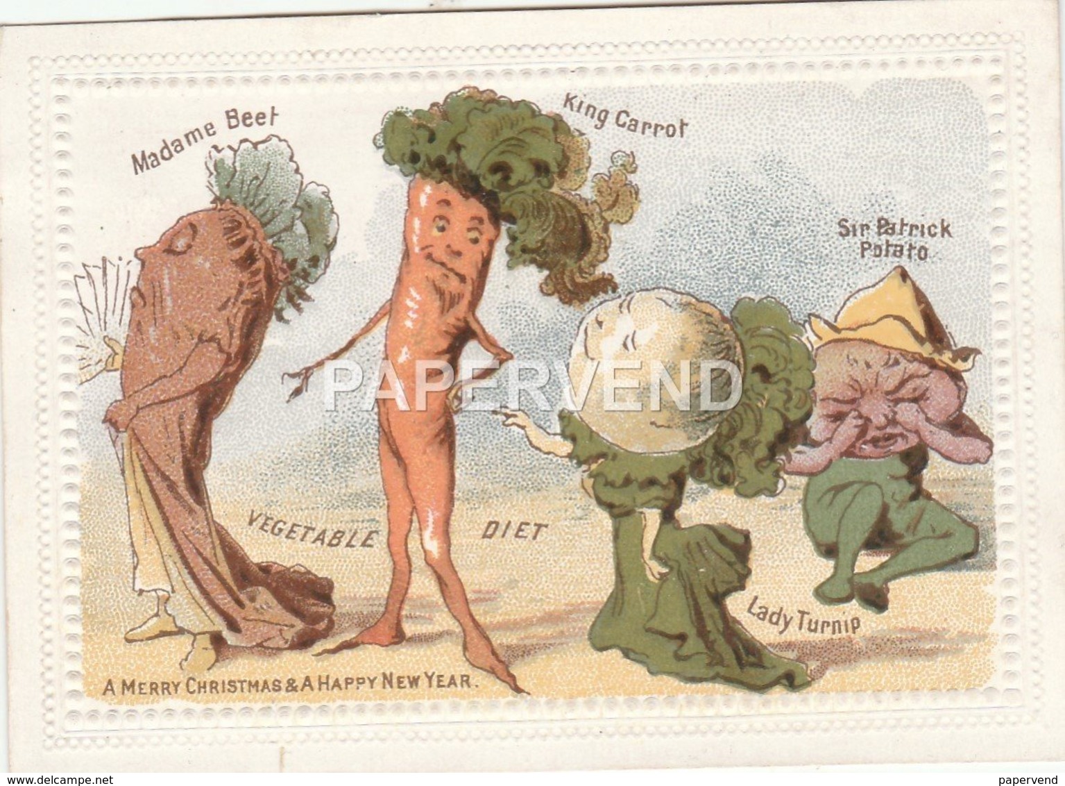 Greeting Card Dressed Vegetables Egc754 - Non Classés