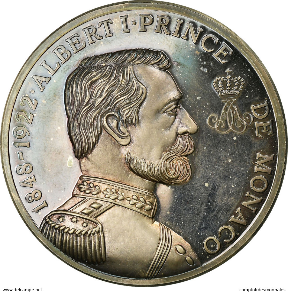 Monaco, Médaille, Albert Ier, Prince De Monaco (1848-1922), Argent, SPL - Autres & Non Classés