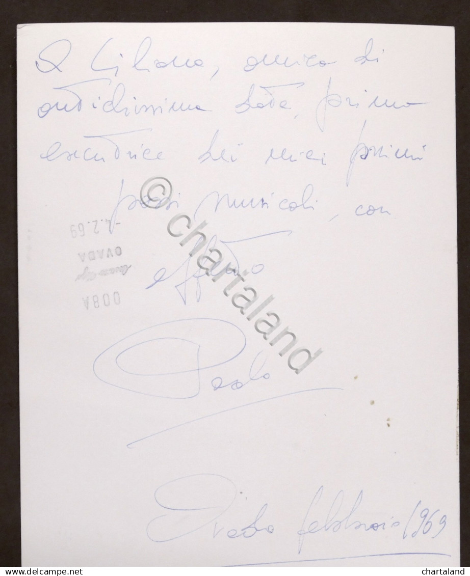 Musica - Autografo Del Direttore D’orchestra Paolo Peloso - 1969 - Altri & Non Classificati