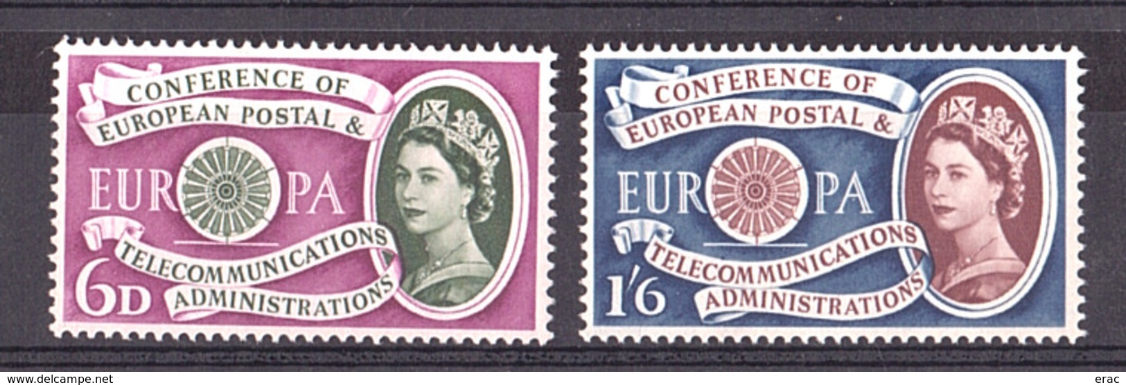 Grande-Bretagne - 1960 - N° 357 Et 358 - Neufs ** - Europa - Nuovi