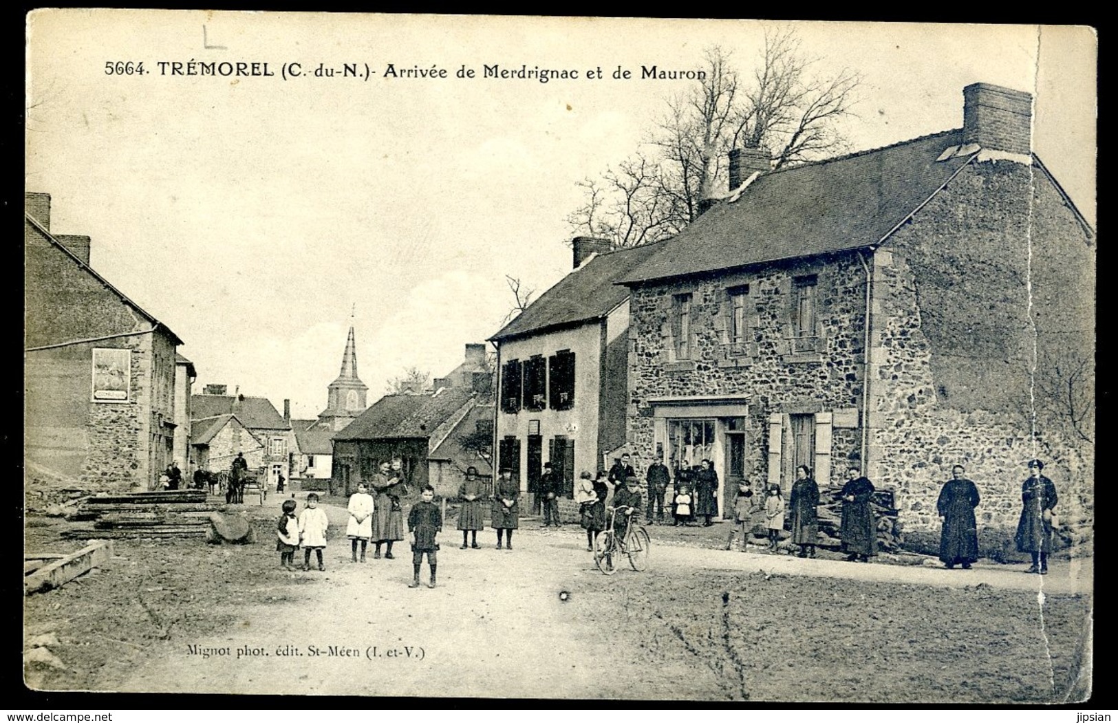 Cpa Du 22 Trémorel Arrivée De Merdrignac Et De Mauron   -------   Canton Broons Arrd St Brieuc LZ125 - Saint-Brieuc