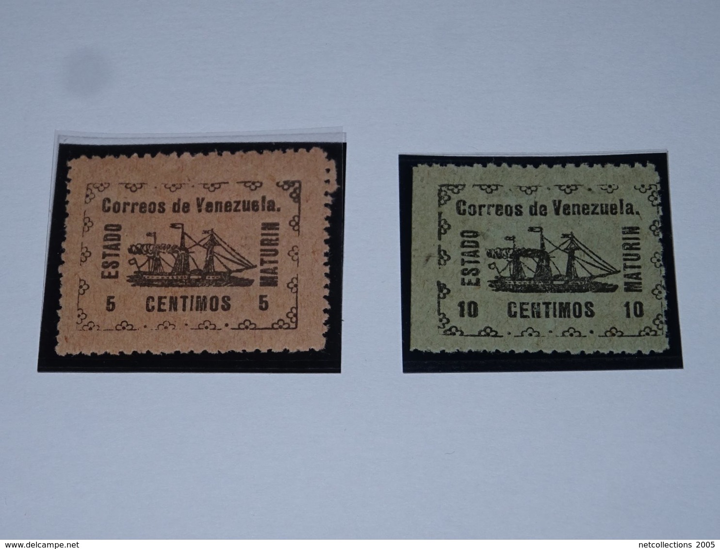 TIMBRE DE VENEZUELA 1903 N°92 & N°93 ESTADO MATURIN - STAMPS LOT DE TIMBRES - (AF) - Venezuela
