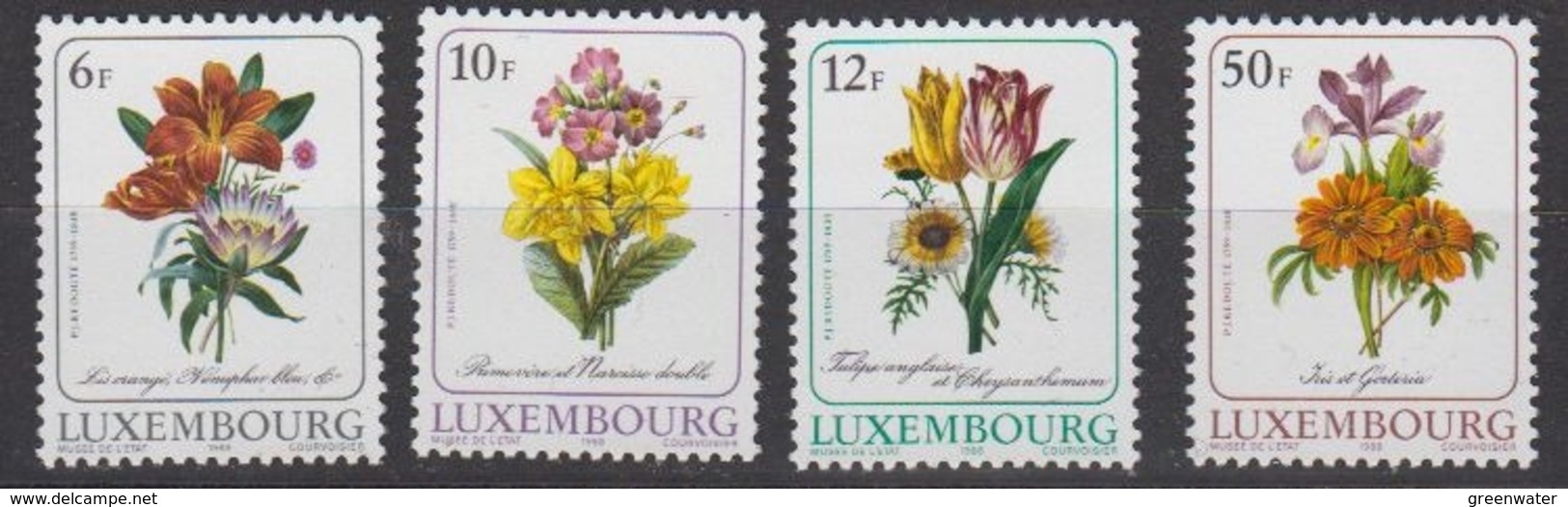 Luxemburg 1988 Flowers 4v ** Mnh (44746) - Ongebruikt