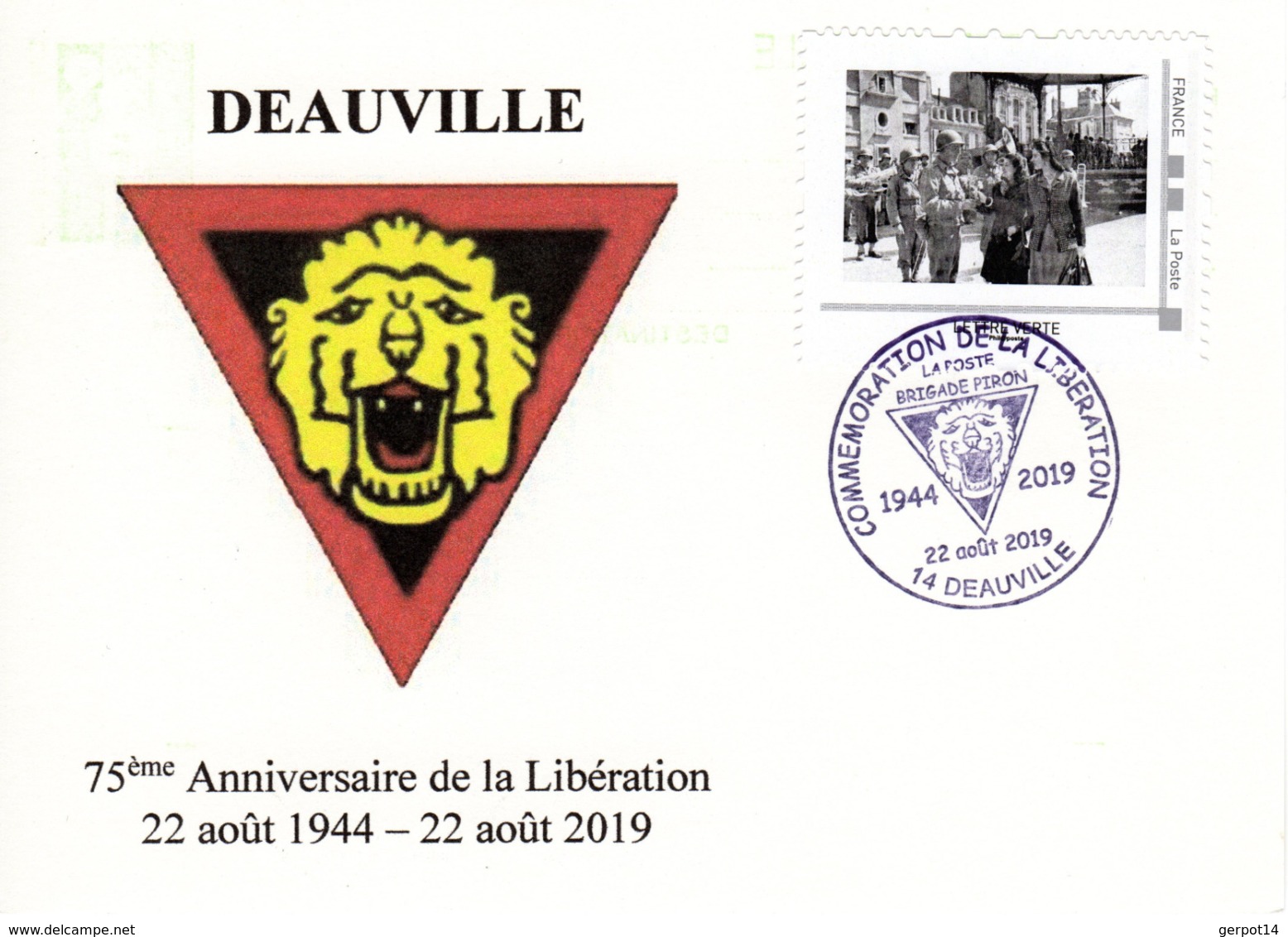 Deauville 75 Anniversaire Liberation Sur CP - Other & Unclassified