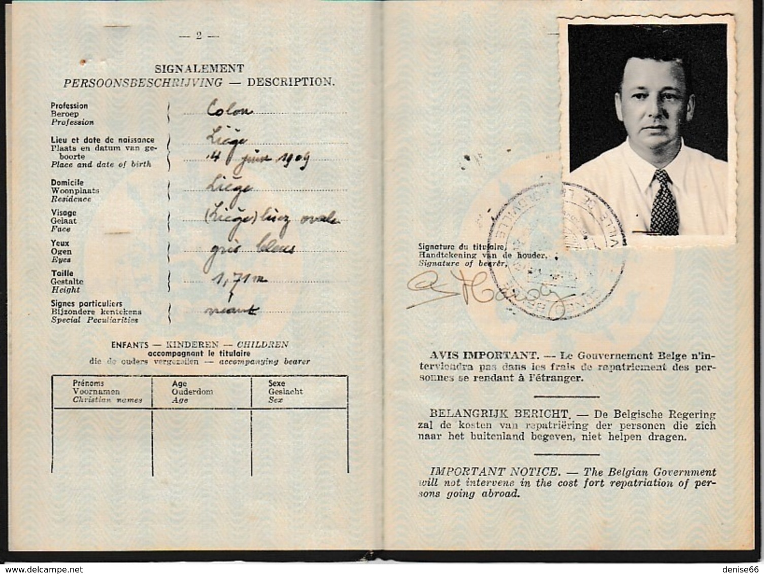 1953 - PASSEPORT CONGO BELGE - Léopolville - Pour Un Ressortissant Belge Et Son épouse - Historische Documenten