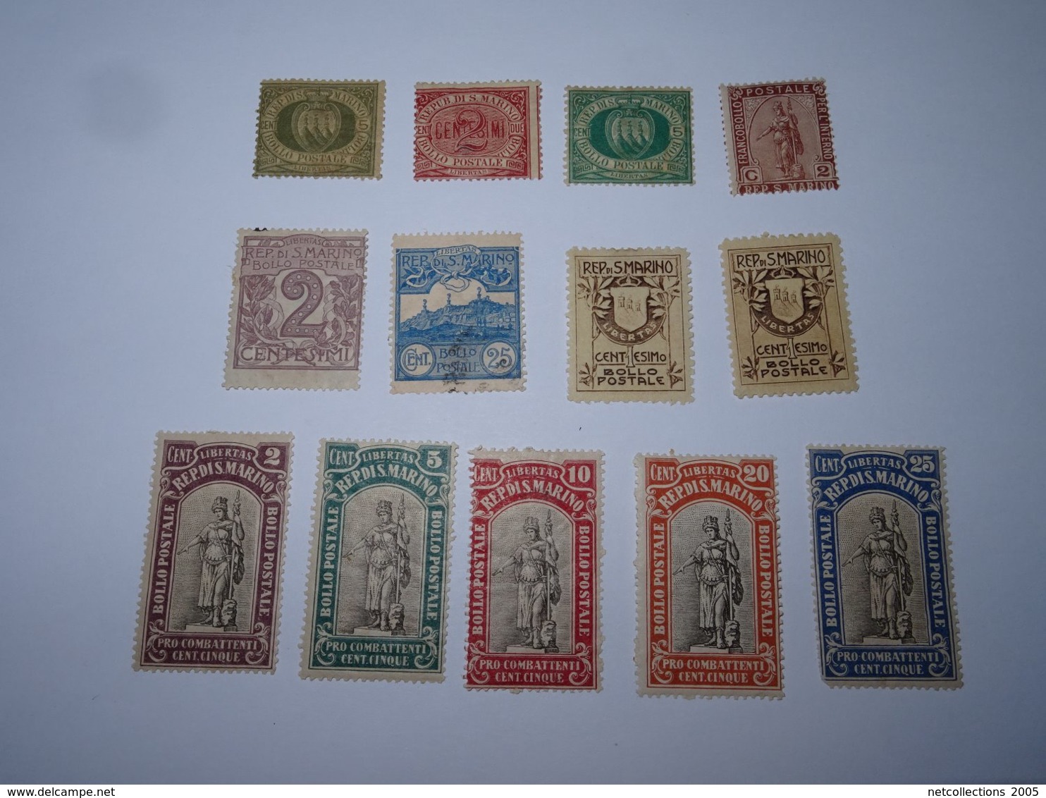 TIMBRE DE SAINT-MARIN N°13 / N°26 / N°27 / N°32 / N°34 / N°35 / N°47x2 / N°53/57 - STAMPS LOT DE TIMBRES (AF) - Collections, Lots & Séries