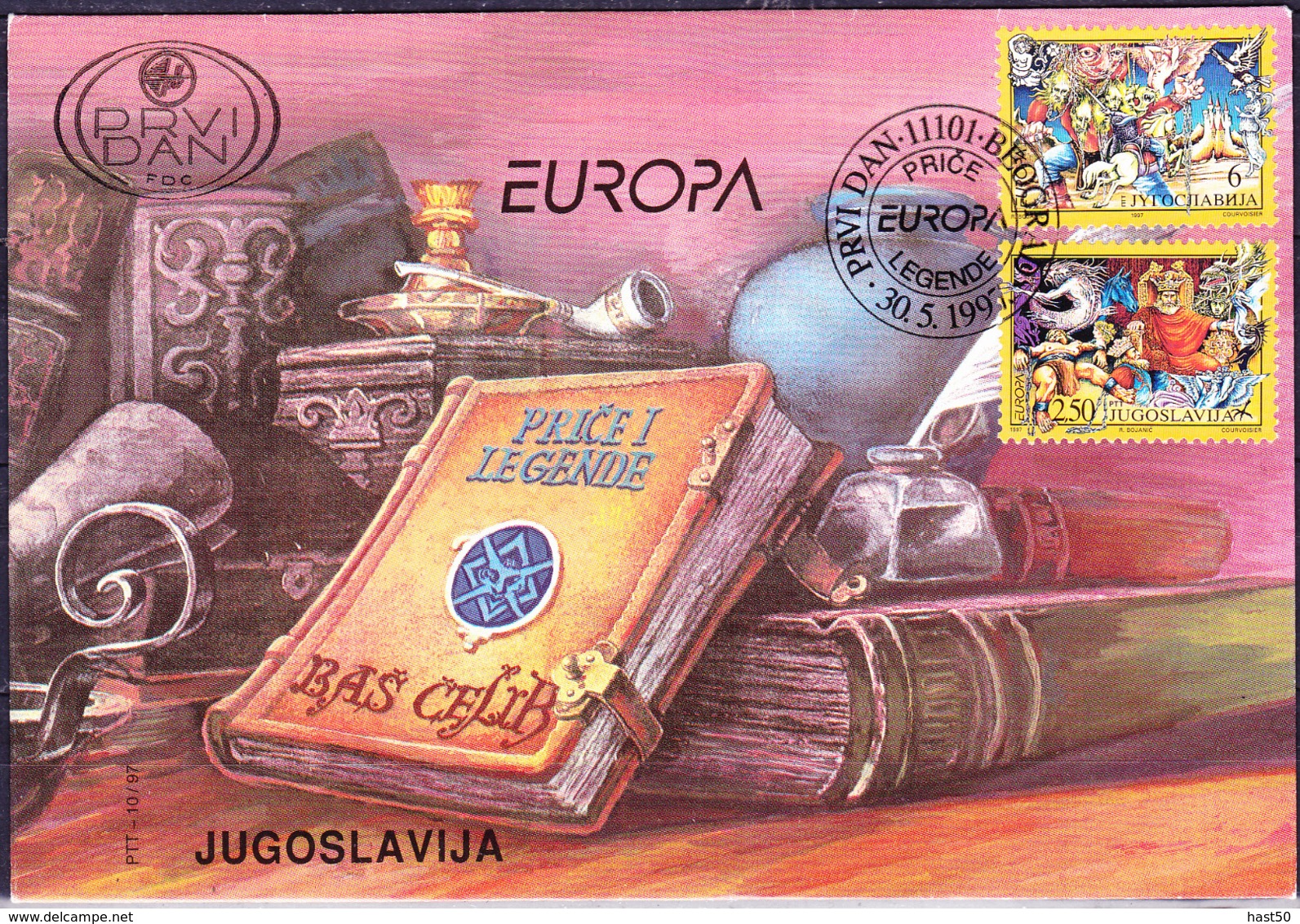 Jugoslawien Yugoslavia Yougoslavie - Europa (MiNr: 2821/2) 1997 - FDC - 1997