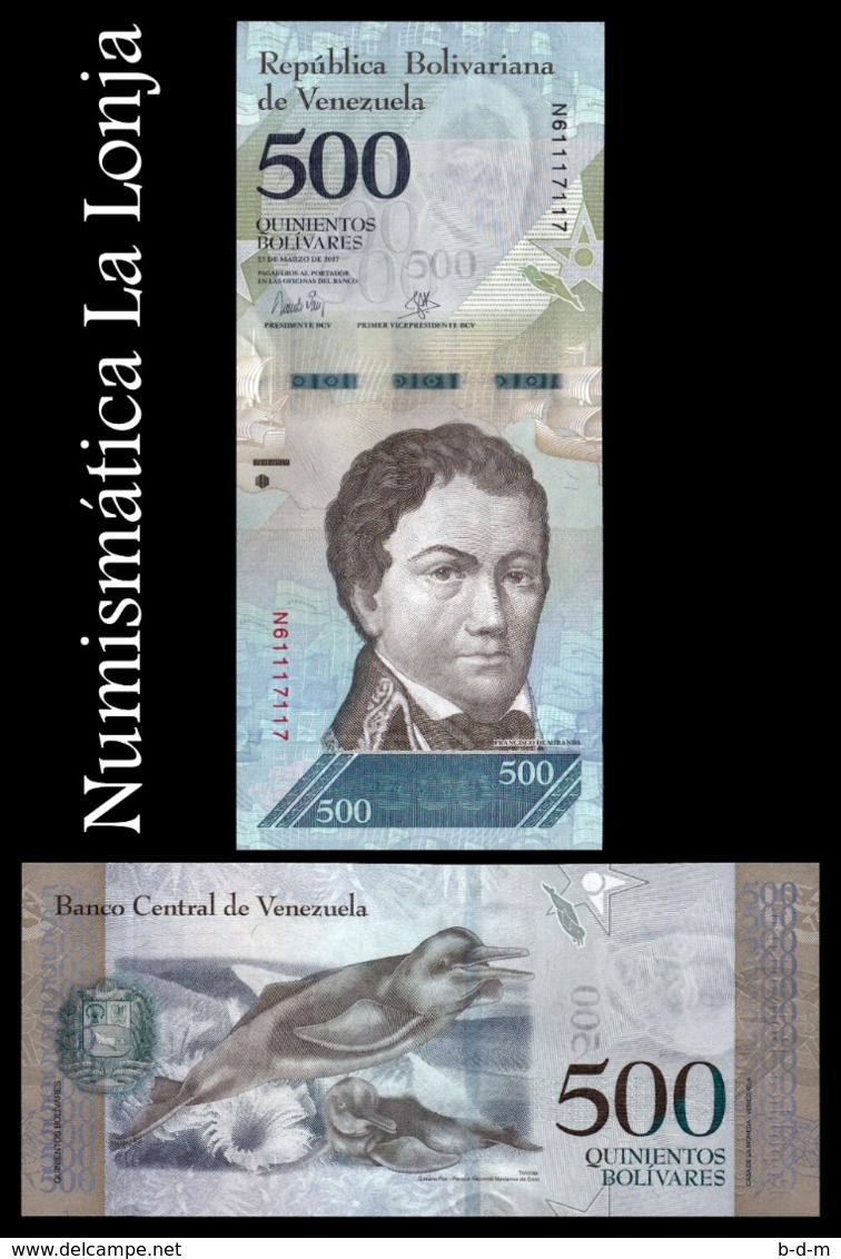 Venezuela 500 Bolivares 2017 Pick 94b SC UNC - Venezuela