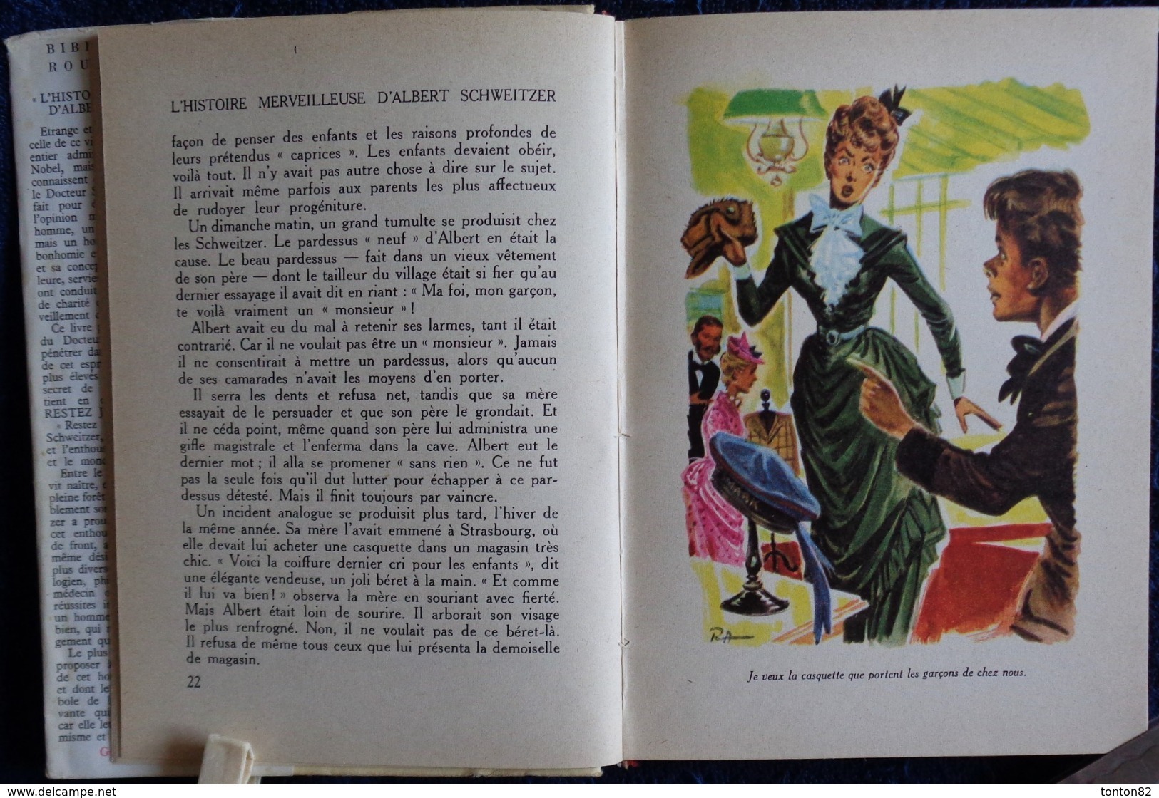 Titt Fasmer Dahl - L' Histoire merveilleuse d' Albert Schweitzer - Rouge et Or Souveraine - ( 1955 ) .